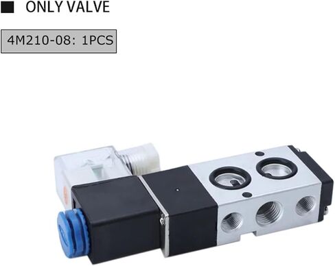 5PCS 4M210-08 Pneumatic Electric Solenoid Valve 2 Position 3 Port Five Way Control Air Valve Electromagnetic AC110V 220V(Only Valve,AC220V) in Kuwait