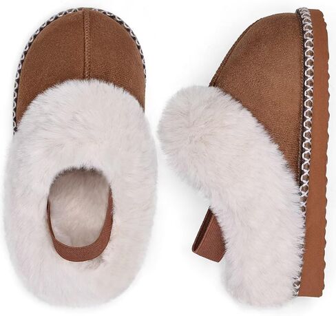 شباكات صغيرة في IceUnicorn مع فتيات Backstrap Boys Fuzzy House أحذية الأطفال. in Kuwait