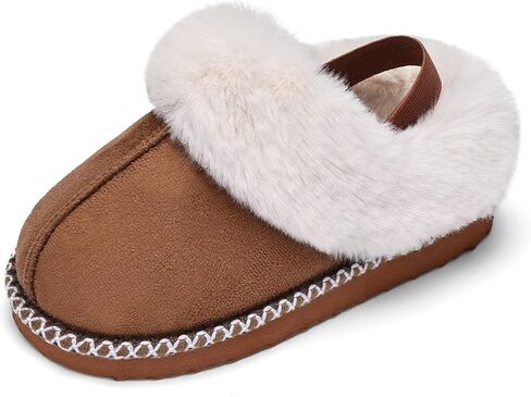 شباكات صغيرة في IceUnicorn مع فتيات Backstrap Boys Fuzzy House أحذية الأطفال. in Kuwait