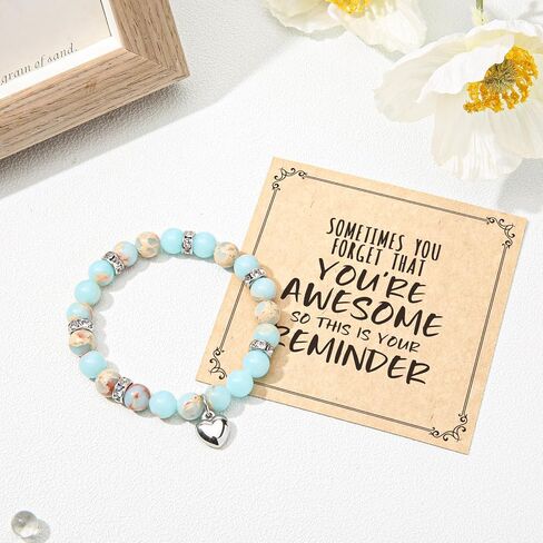jewelrycard Sometimes You Forget Your Awesome Bracelets for Women, Best Friend Birthday Gifts for Women Friendship Bracelets, Teen Girl Gifts Trendy Stuff, Inspirational Jewelry for Women Girls in Saudi Arabia