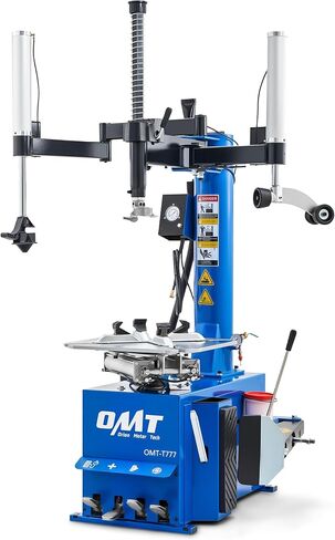 Orion Motor Tech Electric Tyre Changer Machine ، آلة تغيير الإطارات المزدوجة ARM ARM لشاحنة سيارات الدفع الرباعي سيارات الدفع الرباعي ، آلة إزالة الإطارات التلقائي لـ 41.3in dia مع قاطع حبة ومقياس ضغط in Kuwait