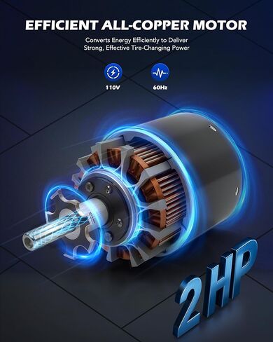 Orion Motor Tech Electric Tyre Changer Machine ، آلة تغيير الإطارات المزدوجة ARM ARM لشاحنة سيارات الدفع الرباعي سيارات الدفع الرباعي ، آلة إزالة الإطارات التلقائي لـ 41.3in dia مع قاطع حبة ومقياس ضغط in Kuwait