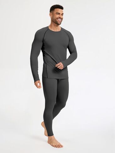 2 Packs Compression Set Men Thermal Underwear for Men Long Johns for Mens Thermals Top and Bottom Set in Saudi Arabia