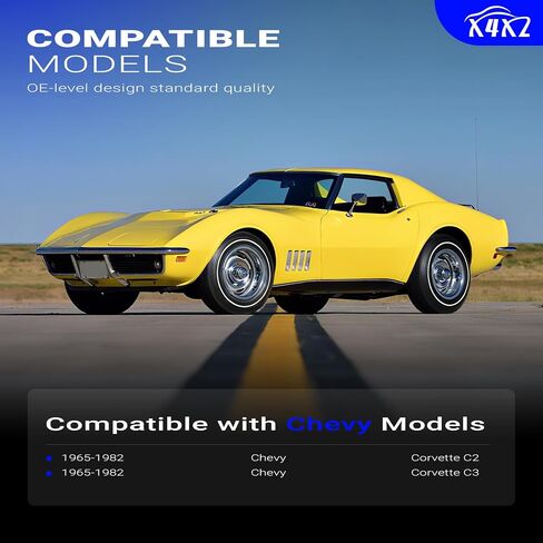 X4229 LH & RH Stainless Steel Parking Brake Hardware Kit For 1965-1982 Chevy Corvette C2 C3 Replace# X4229 in Saudi Arabia