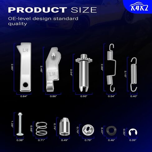 X4229 LH & RH Stainless Steel Parking Brake Hardware Kit For 1965-1982 Chevy Corvette C2 C3 Replace# X4229 in Saudi Arabia
