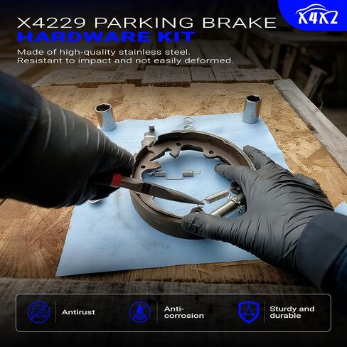 X4229 LH & RH Stainless Steel Parking Brake Hardware Kit For 1965-1982 Chevy Corvette C2 C3 Replace# X4229 in Saudi Arabia