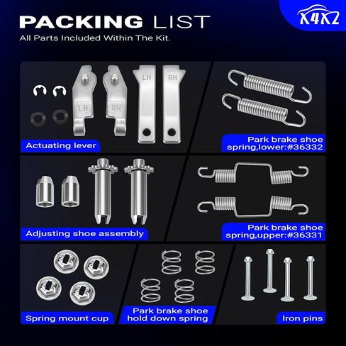 X4229 LH & RH Stainless Steel Parking Brake Hardware Kit For 1965-1982 Chevy Corvette C2 C3 Replace# X4229 in Saudi Arabia