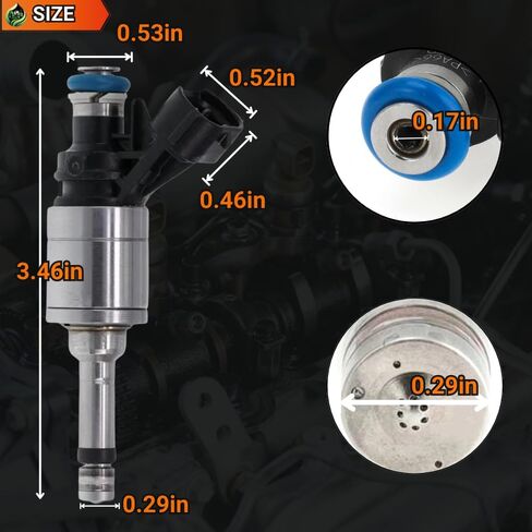 4Pcs 16600-1KC0A FJ1189 Fuel Injectors Compatible For Nissan JUKE 1.6L L4 2011-2017 For Rogue SL Hybrid SV 2.0 2017-2019 For Rogue Sport S SL SV 2.0 2017-2020#16600-1VA0A 16600-1VA0C 16600-1KC0B in Kuwait