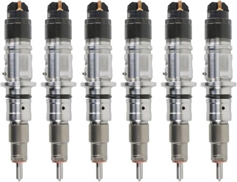 0445120177 5254261 5254261PX Common Rail Injector 6-Pack for Cummins B4.5 QSB4.5 QSB6.7 ISB6.7 Engine Dodge Ram 1500 2500 3500 in Saudi Arabia