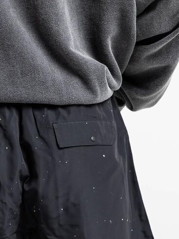Stranger Things Upside Down Starry Logo Adult Black Lounge Shorts in Saudi Arabia