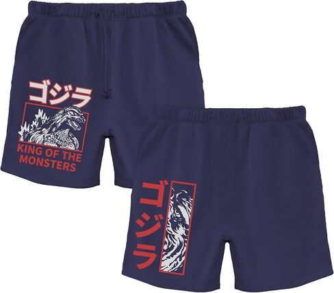 Ripple Junction Godzilla Godzilla Men Graphic Shorts Shorts مرخص رسميًا رسميًا in Saudi Arabia