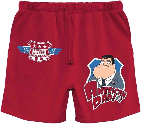 Ripple Junction Adult Animation Men's Drawstring Shorts Graphic Print Officially Licensed in Saudi Arabia