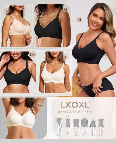 حمالات لاسلكية للنساء لا underwire سلس للدفع تغطية كاملة كل يوم حمالة صدرية مريحة tshirt bralette in Saudi Arabia