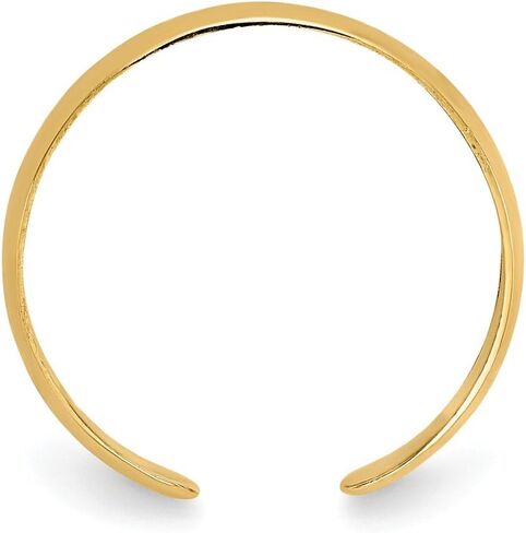 Solid 14K Yellow Gold High Polished Toe Ring in Saudi Arabia