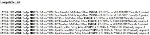 2000 Dakota 4.7L MT Engine Computer P56040355 ECM PCM "مبرمج إلى Vin الخاص بك" in Saudi Arabia