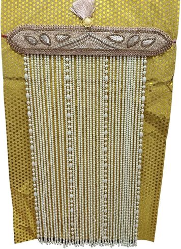 The Great Indian Store Handmade Pearl Stone & Studded Sehra For Men/Groom Or Special Occasions Pack of 1 in Saudi Arabia