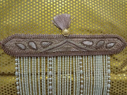The Great Indian Store Handmade Pearl Stone & Studded Sehra For Men/Groom Or Special Occasions Pack of 1 in Saudi Arabia
