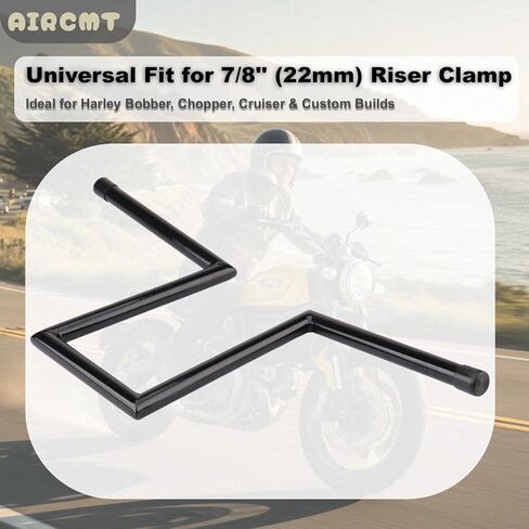 7/8'' 22mm Motorcycle Z Drag Bar Handlebar For Honda Suzuki Yamaha Kawasaki Harley Chopper Cruisers Bobber Custom (Height 6'') in Kuwait