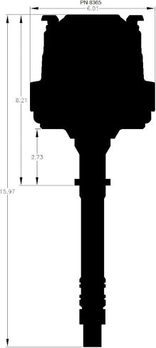 MSD 83623 Distributor Cap (Street Fire HEI, Blk Chevy) in Saudi Arabia