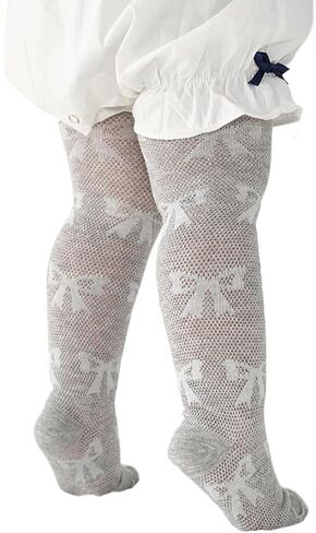 طماق الفتيات مع نمط bowknot ، جوارب الأطفال الطويلة المريحة جوارب جوارب طويلة من 0-8 سنوات الأطفال in Kuwait