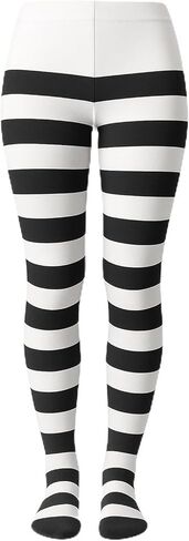 Kids Striped Tights, Black and White Striped Tights, Halloween, Fall, Dressing up, Parties in Kuwait