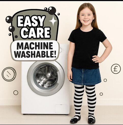 Kids Striped Tights, Black and White Striped Tights, Halloween, Fall, Dressing up, Parties in Kuwait