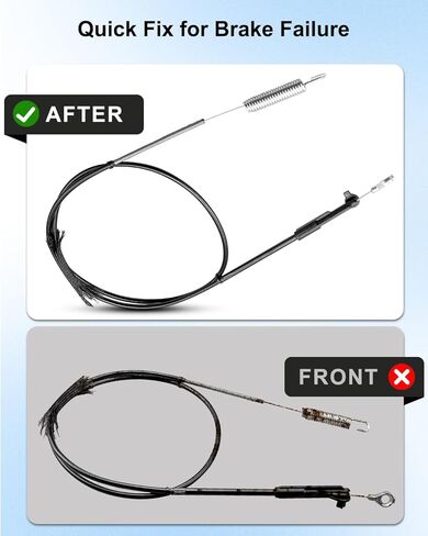Brake Cable Fit for Toro Super Recycler Lawn Mower 20056 20058 20093 20093C 20383 20793 20795 21383 21389, Replace 108-8155 290-848, 57" Cable Length in Saudi Arabia
