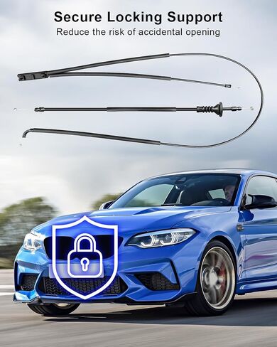 2PCS محرك محرك هود الكابل ملاءمة ل BMW 320i 328d 330i 335i 340i 428i 430i 435i M2 M3 M4 Hybrid3 F30 F32 F33 F34 F36 F80 F82 F87 2011-2019 in Saudi Arabia