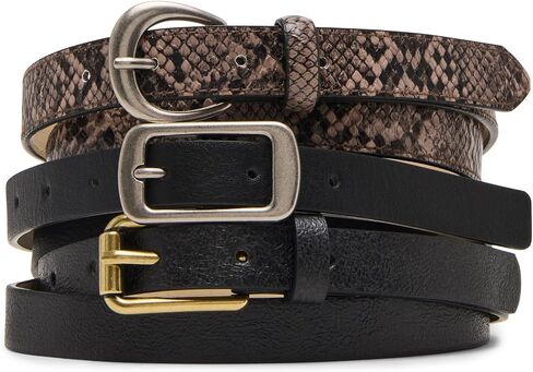 Steve Madden womens 3 Pack Women Belts for Jeans Dresses Pants Ladies Waist Belt in Saudi Arabia