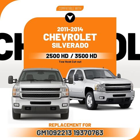 Kuafu Pront Pumper Lower Valance متوافق مع 2011-2014 Chevrolet Chevy Silverado 2500 HD 3500 HD بديل لعام 19370763 22755086 25883354 GM1092213 W/سحب الثقوب منتفخة الهواء البلاستيك (PP) in Saudi Arabia