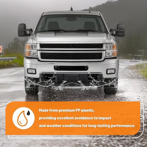 Kuafu Pront Pumper Lower Valance متوافق مع 2011-2014 Chevrolet Chevy Silverado 2500 HD 3500 HD بديل لعام 19370763 22755086 25883354 GM1092213 W/سحب الثقوب منتفخة الهواء البلاستيك (PP) in Saudi Arabia