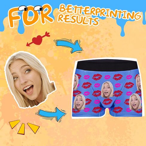 DPDP Personalized Boxers للرجال - ملاكمين مخصصين للوجه ، هدايا هفوة ، هدايا عيد الحب لصديقها in Saudi Arabia