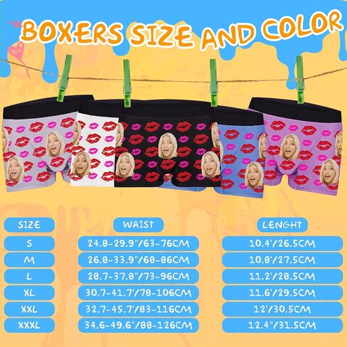 DPDP Personalized Boxers للرجال - ملاكمين مخصصين للوجه ، هدايا هفوة ، هدايا عيد الحب لصديقها in Saudi Arabia