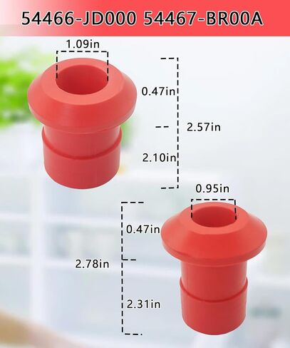 4Pcs 54466-JD000,54467-BR00A Front & Rear Engine Cradle Bushing Kit Compatible With Nissan Rogue 2008-2020 (Polyurethane Material) in Saudi Arabia