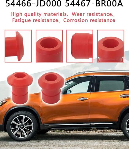 4Pcs 54466-JD000,54467-BR00A Front & Rear Engine Cradle Bushing Kit Compatible With Nissan Rogue 2008-2020 (Polyurethane Material) in Saudi Arabia