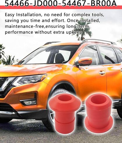 4Pcs 54466-JD000,54467-BR00A Front & Rear Engine Cradle Bushing Kit Compatible With Nissan Rogue 2008-2020 (Polyurethane Material) in Saudi Arabia