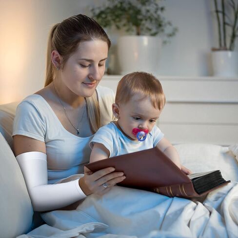 Panitay 6 Set Eczema Arm and Leg Sleeves Scratch Elastic Arm Sleeves Knee Wrap Eczema Arm Wrap for Itch Relief Sports in Kuwait