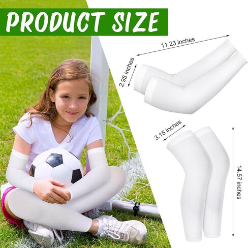 Panitay 6 Set Eczema Arm and Leg Sleeves Scratch Elastic Arm Sleeves Knee Wrap Eczema Arm Wrap for Itch Relief Sports in Saudi Arabia