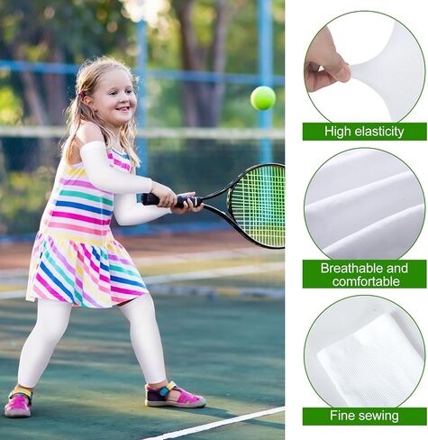 Panitay 6 Set Eczema Arm and Leg Sleeves Scratch Elastic Arm Sleeves Knee Wrap Eczema Arm Wrap for Itch Relief Sports in Saudi Arabia