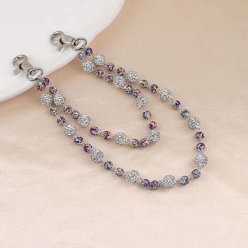 Sparkly Ceramic Beads Waist Chain Bohemian Shiny Bead Keychain Purse Jean Pants Chains for Men Women Accessories in Kuwait