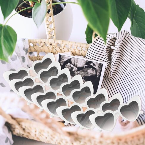 Morcheiong 8/16 PCS HEART على شكل قلب نظارة شمسية الجزء الأكبر من نظارات القلب العزوبية لحفلات الحفلات للنساء الزفاف الزفاف in Kuwait