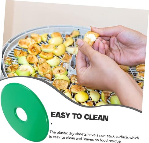 صفائح التجفيف البلاستيكية صفائح تجفيف الفاكهة غير الاضطراب لمجففي الطعام سهلة تنظيف صواني السيليكون للخضروات والفواكه الأخضر in Kuwait