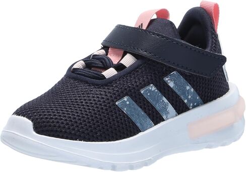 حذاء رياضي adidas Racer TR23 من الدانتيل المطاطي، حبر/شبه وردي سبارك/وردي رملي، 11 US للجنسين للأطفال الصغار in Saudi Arabia