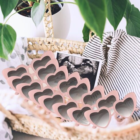 Morcheiong 8/16 PCS HEART على شكل قلب نظارة شمسية الجزء الأكبر من نظارات القلب العزوبية لحفلات الحفلات للنساء الزفاف الزفاف in Kuwait