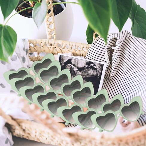 Morcheiong 8/16 PCS HEART على شكل قلب نظارة شمسية الجزء الأكبر من نظارات القلب العزوبية لحفلات الحفلات للنساء الزفاف الزفاف in Kuwait