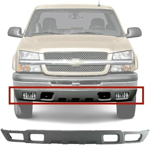 الوفير الأمامي السفلي فاليس هواء الانحراف ث/ثقب الضباب متوافق مع 2003-2007 Chevy Silverado Classic 1500 2500 3500 HD ، استبدال GM1092173 10367213 in Saudi Arabia