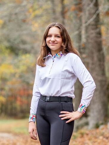 Anni Lyn Sportswear Women's Ventilated Show Shirt - Long Sleeve in Kuwait