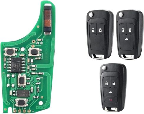 1PCS 315 433MHz KEY KEY Board Electronic Circuit Board for Chevy Fit for Opel Fit for Buick ID46 Chip (5BTN Board 433MHz) in Saudi Arabia