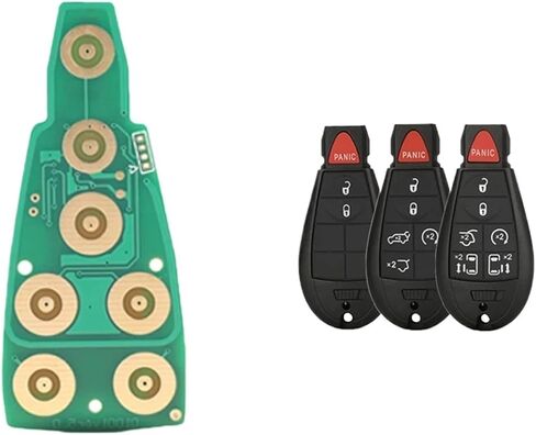 Car Key Circuit Board Fit for Jeep Fit for Chrysler Fit for Dodge Fit for Ram ID46 PCF7961 PCF7941 Chip 433Mhz GQ453T(GQ4-53T) in Saudi Arabia
