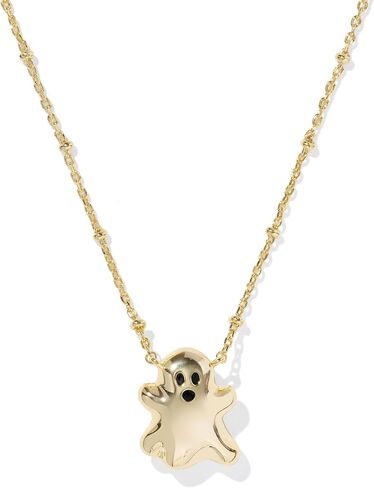 Kendra Scott Ghost Short Pendant Necklace, 14K Gold-Plated Brass, Fashion Jewelry for Women, White Mop in Saudi Arabia